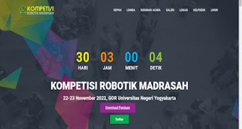 Pendaftaran Kompetisi Robotik Madrasah Dibuka Hingga 26 Oktober, Total Hadiah 300juta