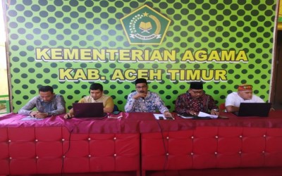 Kemenag Aceh Timur Sosialisasi Teknis Pengembalian BSU